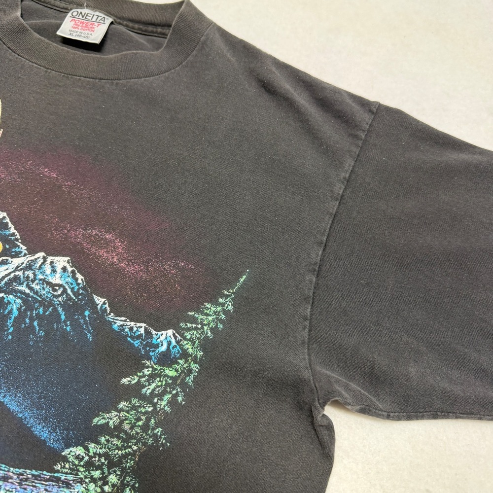 VTG 1993 Stand Out Designs Hidden Eagle Tee XL Black American Eagle Nature - Picture 2 of 16